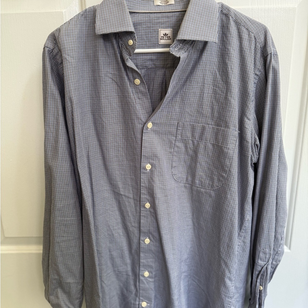 Men's Blue Checkered Shirt